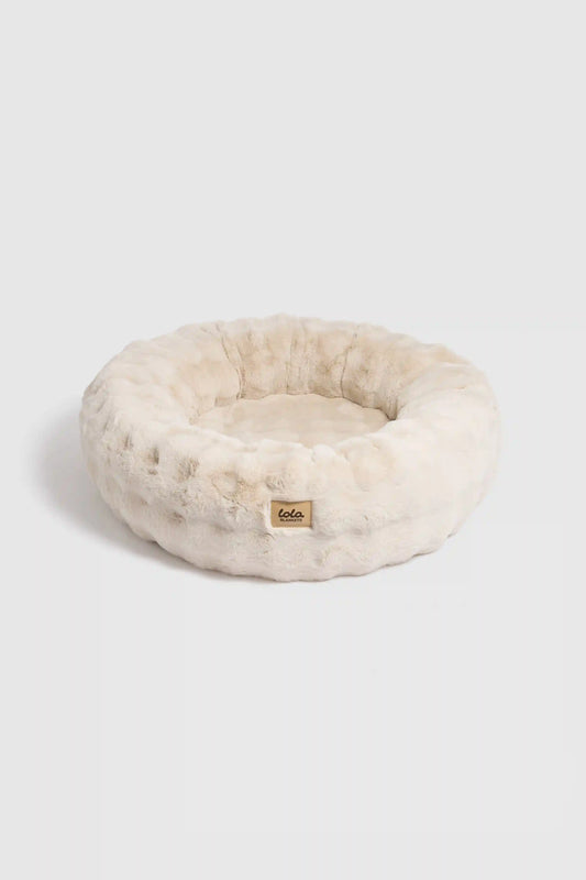 The Lola Bubble Pet Bed | Antique Ivory